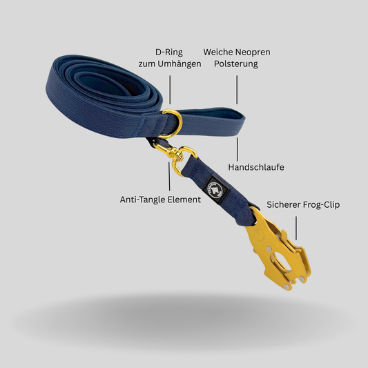 MIDNIGHT GOLD - taktische Führleine 150 cm