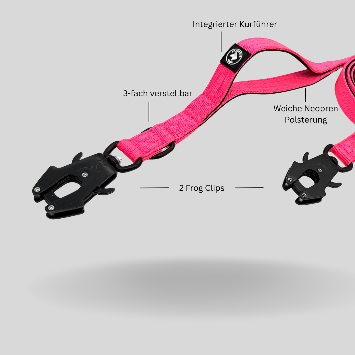 SHOCKWAVE - verstellbare Leine 135-250 cm